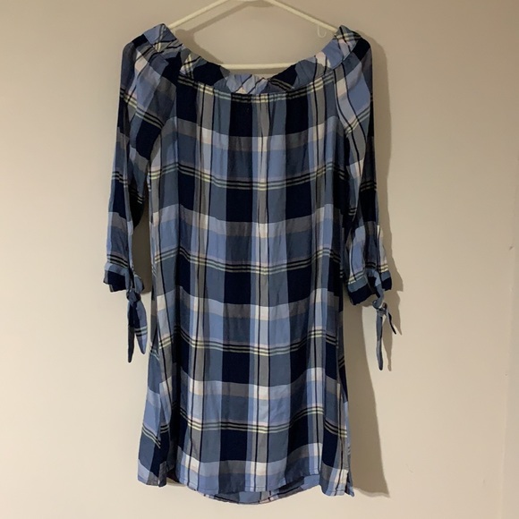 NWT So Authentic American Heritage Woven Off The Shoulder Dress Size Medium - Picture 3 of 7